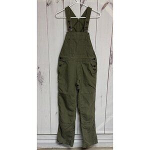 Patagonia W’s All Seasons Hemp Canvas Bib Overalls Small Green EUC